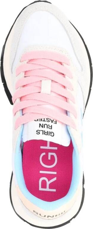Sun68 Witte Nylon Sneakers