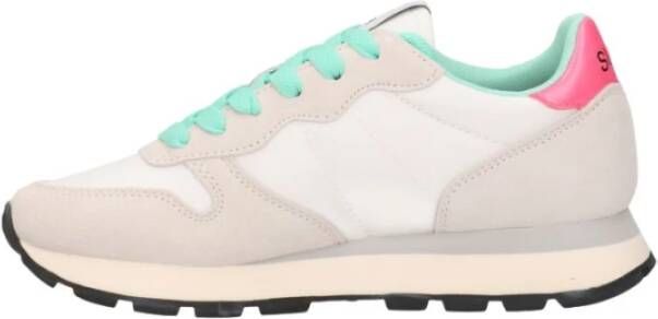 Sun68 Witte platte schoenen met opvallend design White Dames