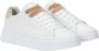 Sun68 Witte en roze leren sneakers Grace Leather White Dames - Thumbnail 3