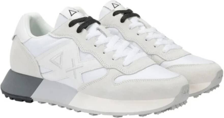 Sun68 Witte Sneakers Regular Fit White Heren