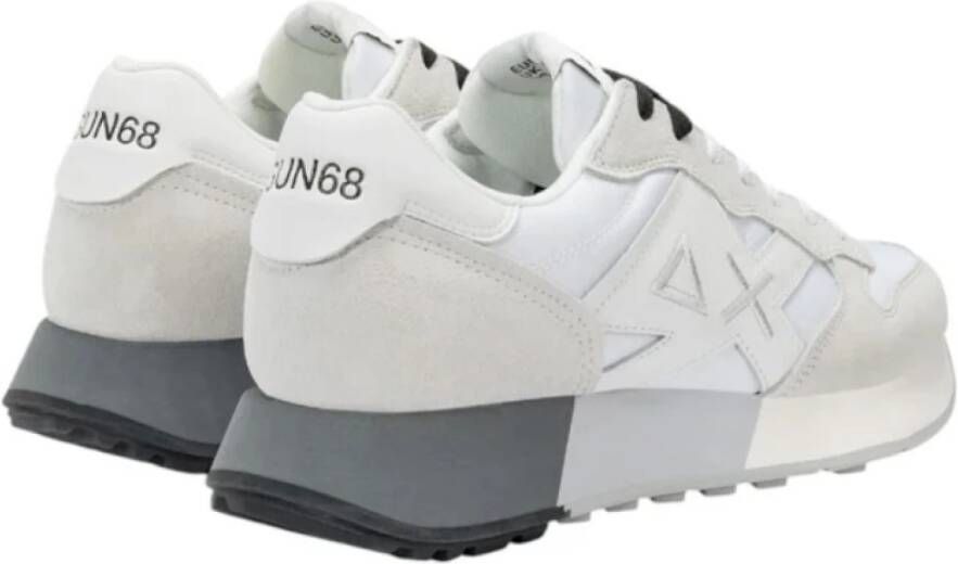 Sun68 Witte Sneakers Regular Fit White Heren