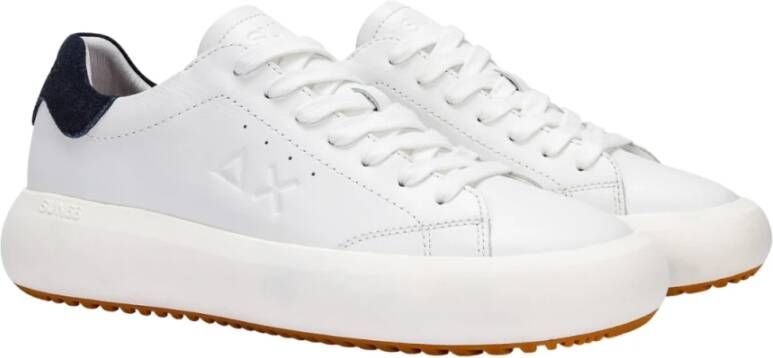 Sun68 Witte Sneakers White Heren