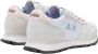 Sun68 Witte Suède Sneakers met Dubbele Witte Veters - Thumbnail 2