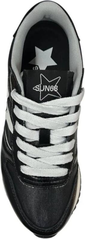 Sun68 Zwarte lage sneakers