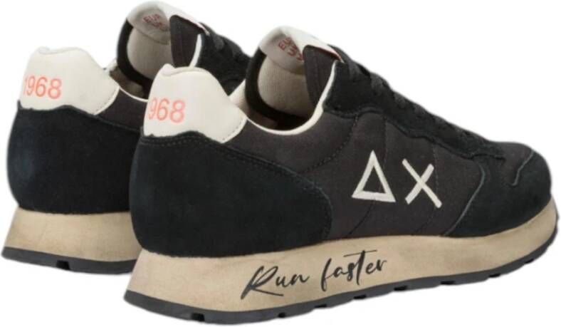 Sun68 Zwarte lage sneakers