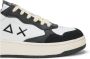 Sun68 Zwarte leren casual sneaker heren - Thumbnail 4