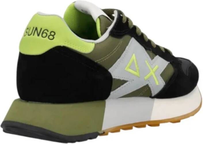 Sun68 Zwarte Sneakers met Verwijderbare Binnenzool Multicolor Heren