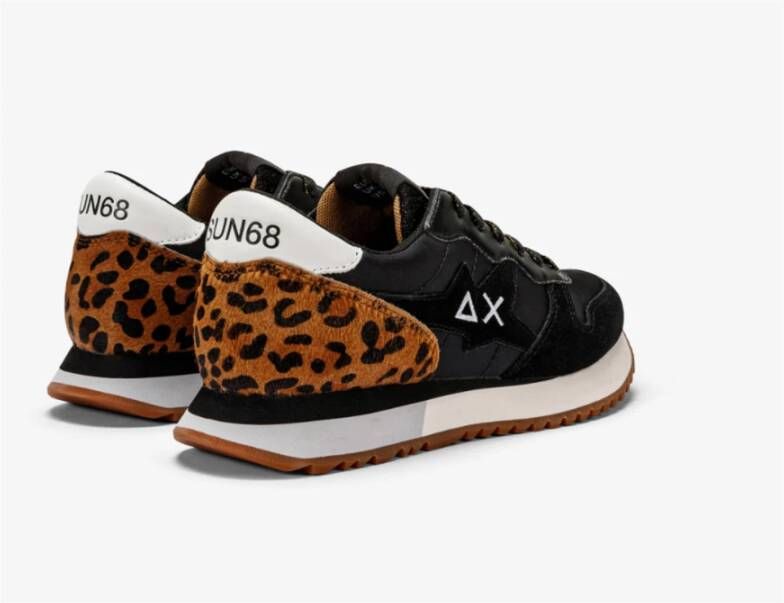 Sun68 Zwarte Stargirl Animal Schoen Black Dames