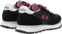 Sun68 Zwarte Suède Sneakers met Dubbele Roze Veters - Thumbnail 2