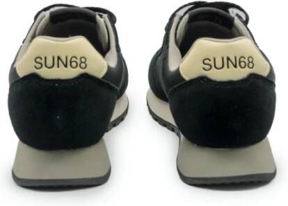 Sun68 Zwarte TOM Classic Schoenen van Leer Zwart Heren