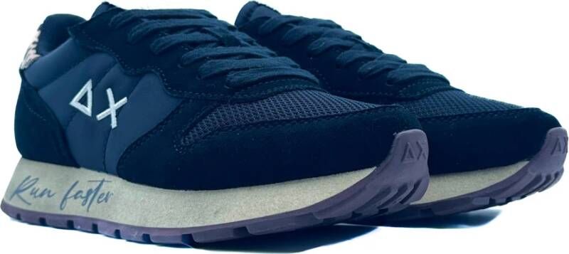 Sun68 Zwarte Vintage Ally Sneakers Blue Dames