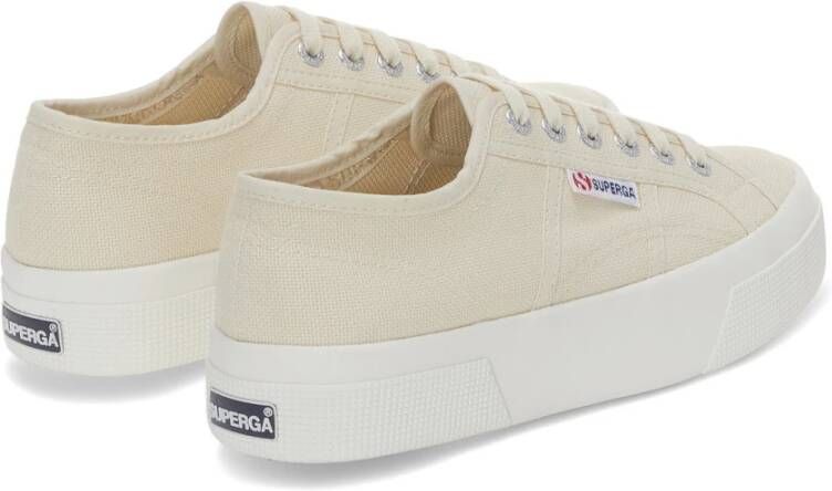 Superga Beige Platform Sneakers Beige Dames