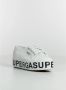 Superga Canvas Wedge Sneakers met lettering zool White Dames - Thumbnail 4