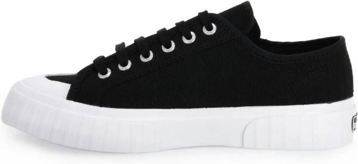 Superga Gestreepte Modieuze Sneakers Black Dames