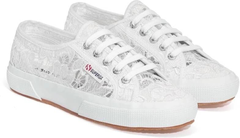 Superga Kant Macramé Sneaker White Dames