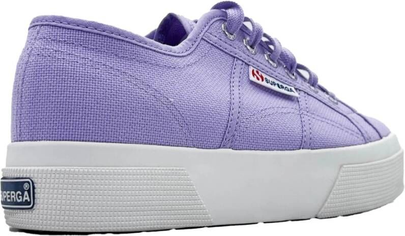 Superga Lila Platform Sneakers Lente Zomer 2024 Purple Dames