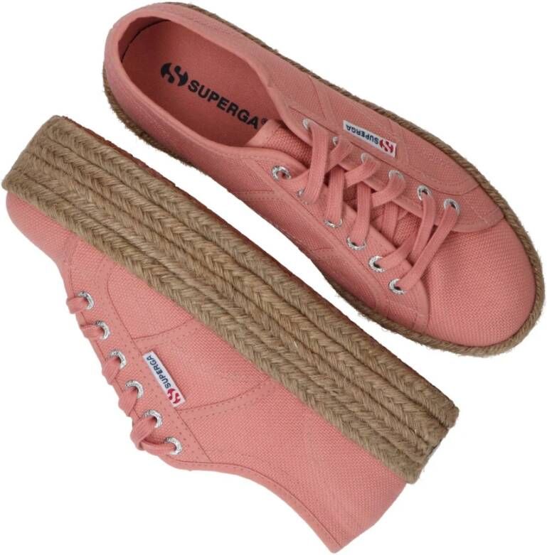 Superga Rope sneaker Roze Dames