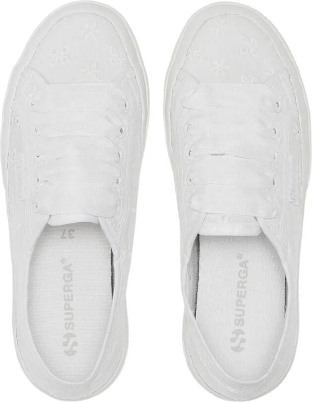 Superga Witte Flower Sangallo Sneakers