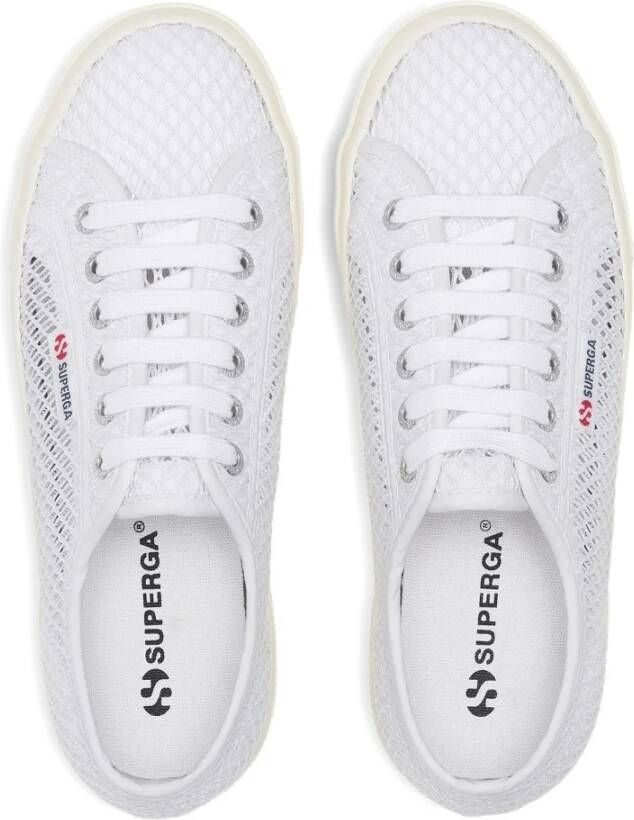 Superga Witte Mesh Sneakers