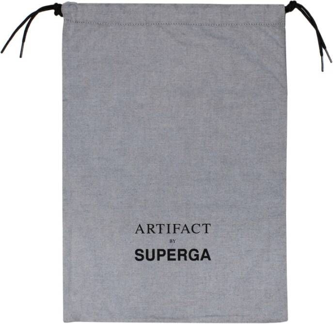 Superga Zwarte Moleskin Lage Sneakers