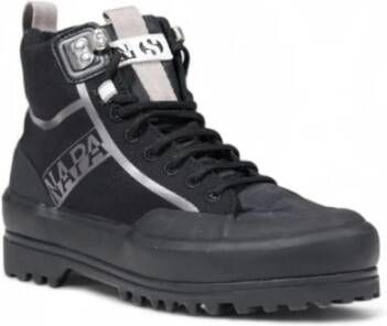 Superga Zwarte Stoffen Sneakers Herfst Winter Collectie Black Dames
