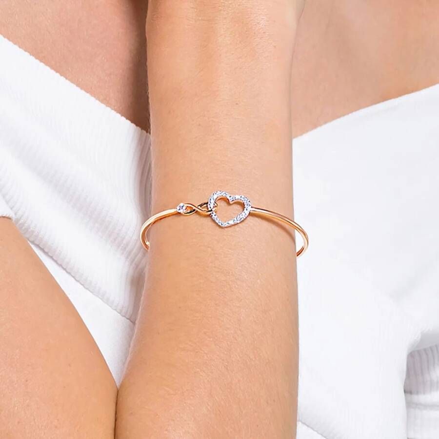 Swarovski Damesarmband met Infinity-symbool en Hart