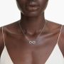 Swarovski Ketting Vrouwen Hyperbool Hanger Oneindigheid Wit Gerhodineerd 5679434 - Thumbnail 2