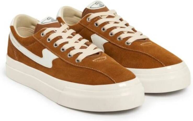 S.w.c. Stepney Workers Club Dellow S-Strike Suede Tan White Sneakers Brown Heren