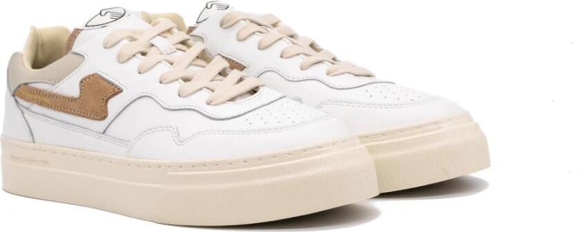 S.w.c. Stepney Workers Club Pearl S-Strike Leren Sneakers Wit Heren