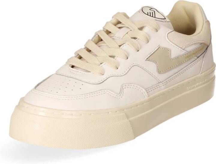 S.w.c. Stepney Workers Club Pearl S-Strike Suède Sneaker Beige Dames