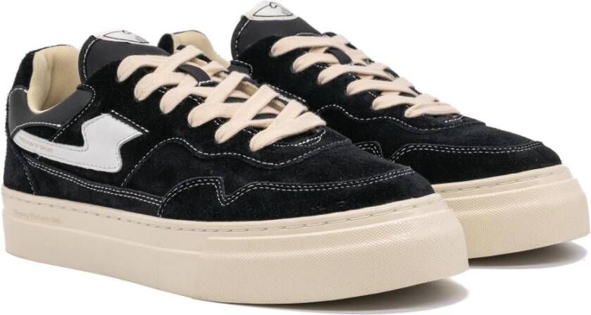 S.w.c. Stepney Workers Club Pearl S-Strike Suède Sneakers Zwart Heren