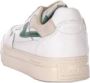 S.w.c. Stepney Workers Club Stepney Workers Club Pearl Strike Leather Sneakers White Green Beige Heren - Thumbnail 3