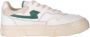 S.w.c. Stepney Workers Club Stepney Workers Club Pearl Strike Leather Sneakers White Green Beige Heren - Thumbnail 5