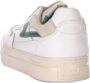 S.w.c. Stepney Workers Club Stepney Workers Club Pearl Strike Leather Sneakers White Green Beige Heren - Thumbnail 8