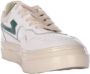 S.w.c. Stepney Workers Club Stepney Workers Club Pearl Strike Leather Sneakers White Green Beige - Thumbnail 10