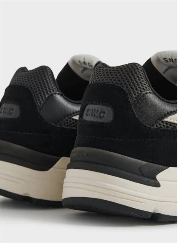 S.w.c. Stepney Workers Club S-Strike Suede Mix Sneakers Black Heren