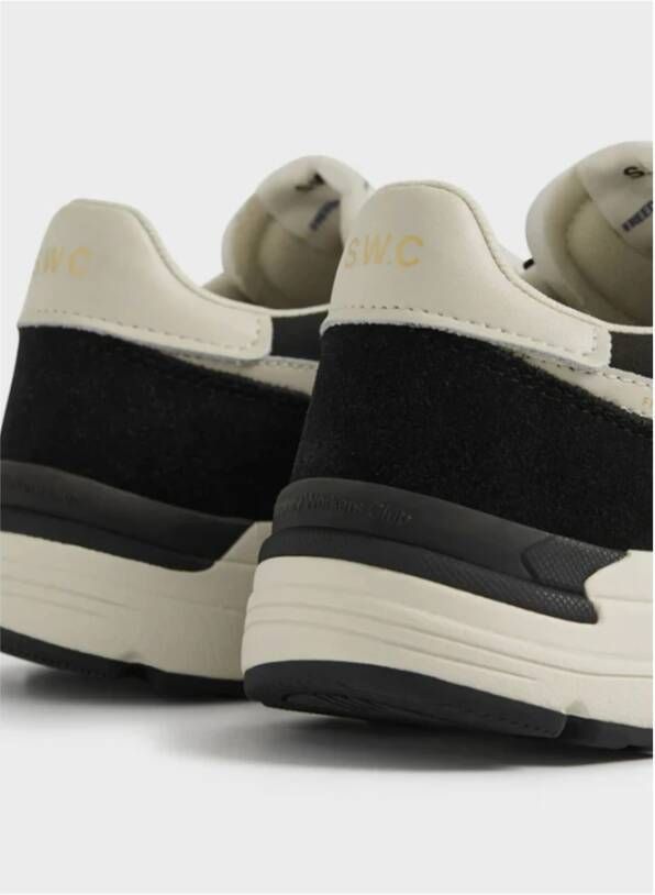 S.w.c. Stepney Workers Club Suede Mix Strike Sneakers Black Heren