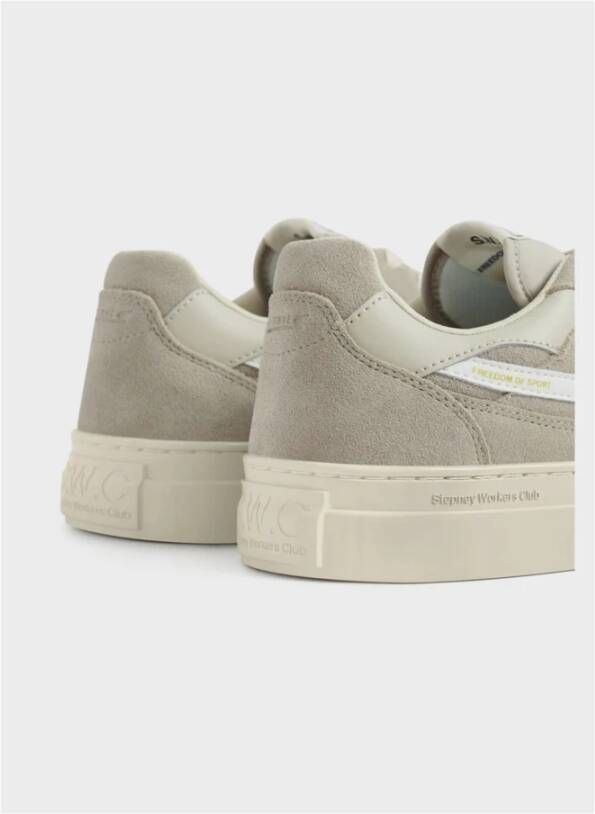 S.w.c. Stepney Workers Club Suede Pearl S-Strike Sneakers Gray Heren