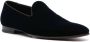 Tagliatore Midnight Blue Velvet Slip-On Schoenen Blue Heren - Thumbnail 4