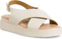 Tamaris Beige Casual Platte Open Sandalen Beige Dames - Thumbnail 5