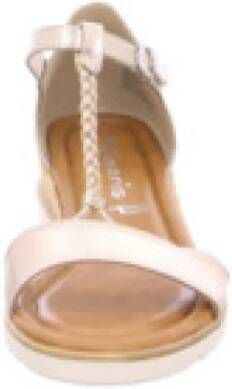 Tamaris Beige damessandalen stijlvol en comfortabel
