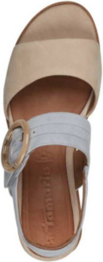 Tamaris Beige Sandalen voor Volwassenen Stijlvol en Comfortabel