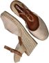 Tamaris Beige Suede Espadrille Sleehak met Leren Voetbed Beige Dames - Thumbnail 17