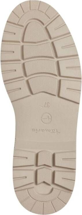 Tamaris Beige Veterlaars met Veters