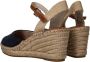 Tamaris Blauwe Suède Espadrille Sleehak Sandaal Multicolor Dames - Thumbnail 6