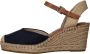 Tamaris Blauwe Suède Espadrille Sleehak Sandaal Multicolor - Thumbnail 13