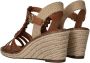 Tamaris Bruine Gevlochten Sleehak Sandalen Brown Dames - Thumbnail 10