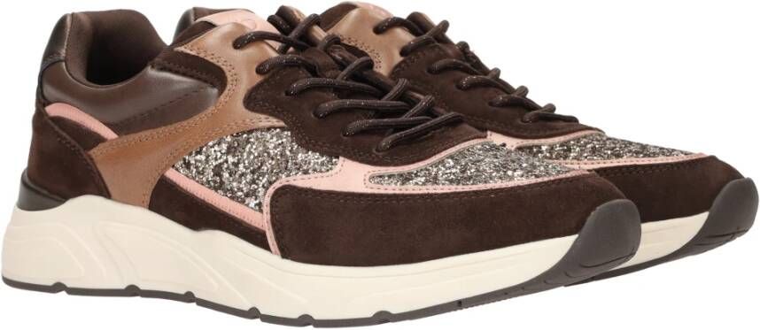 tamaris Bruine Sneakers met Comfortabel Voetbed Multicolor Dames