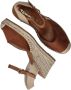 Tamaris Bruine Suède Espadrille Sleehak Sandaal Brown Dames - Thumbnail 5