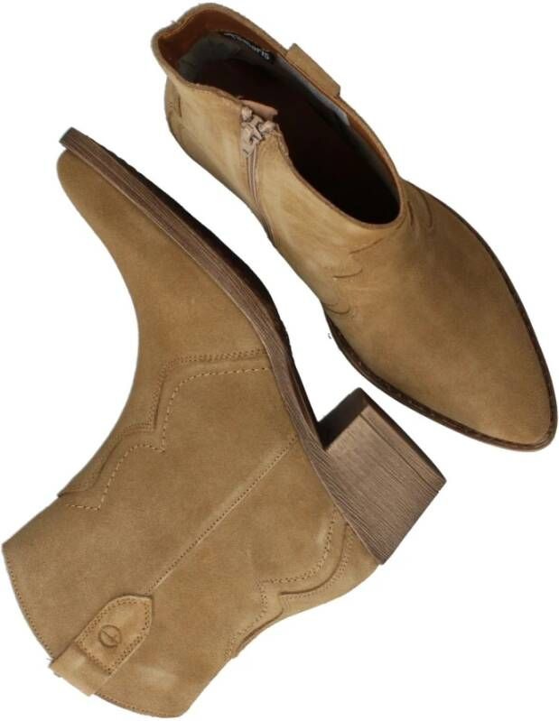 tamaris Camel Suède Westernlaarzen Brown Dames